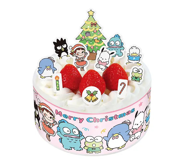 クリスマスはぴだんぶいショートケーキ 不二家 2025年 サンリオ クリスマスケーキ
