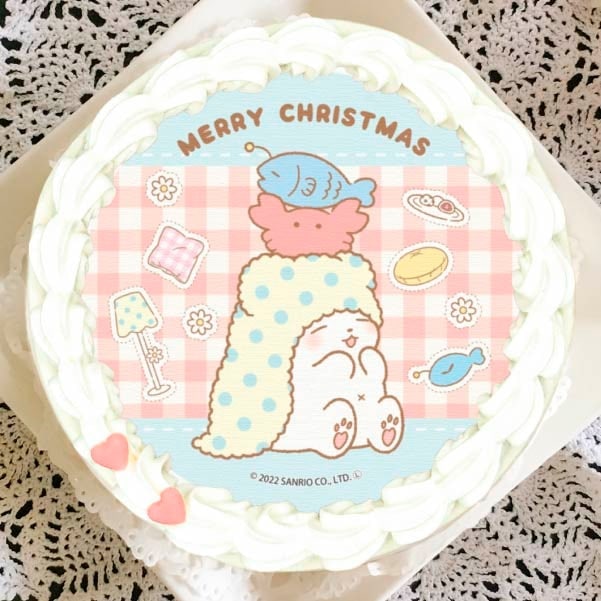 2025年 サンリオクリスマスプリケーキ まるもふびより プリロール