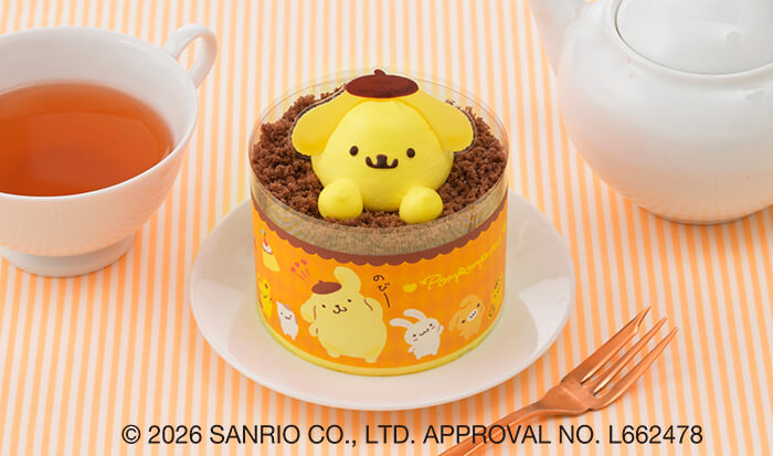 ポムポムプリンのプリン風ケーキ